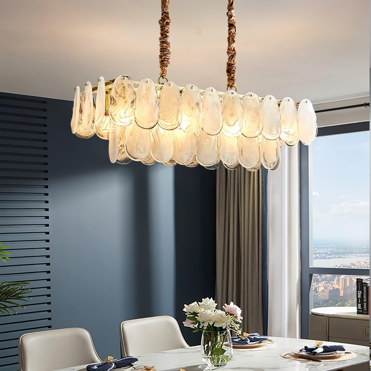 Dren Postmodern Luxe Ronde Wolk glas Kroonluchter
