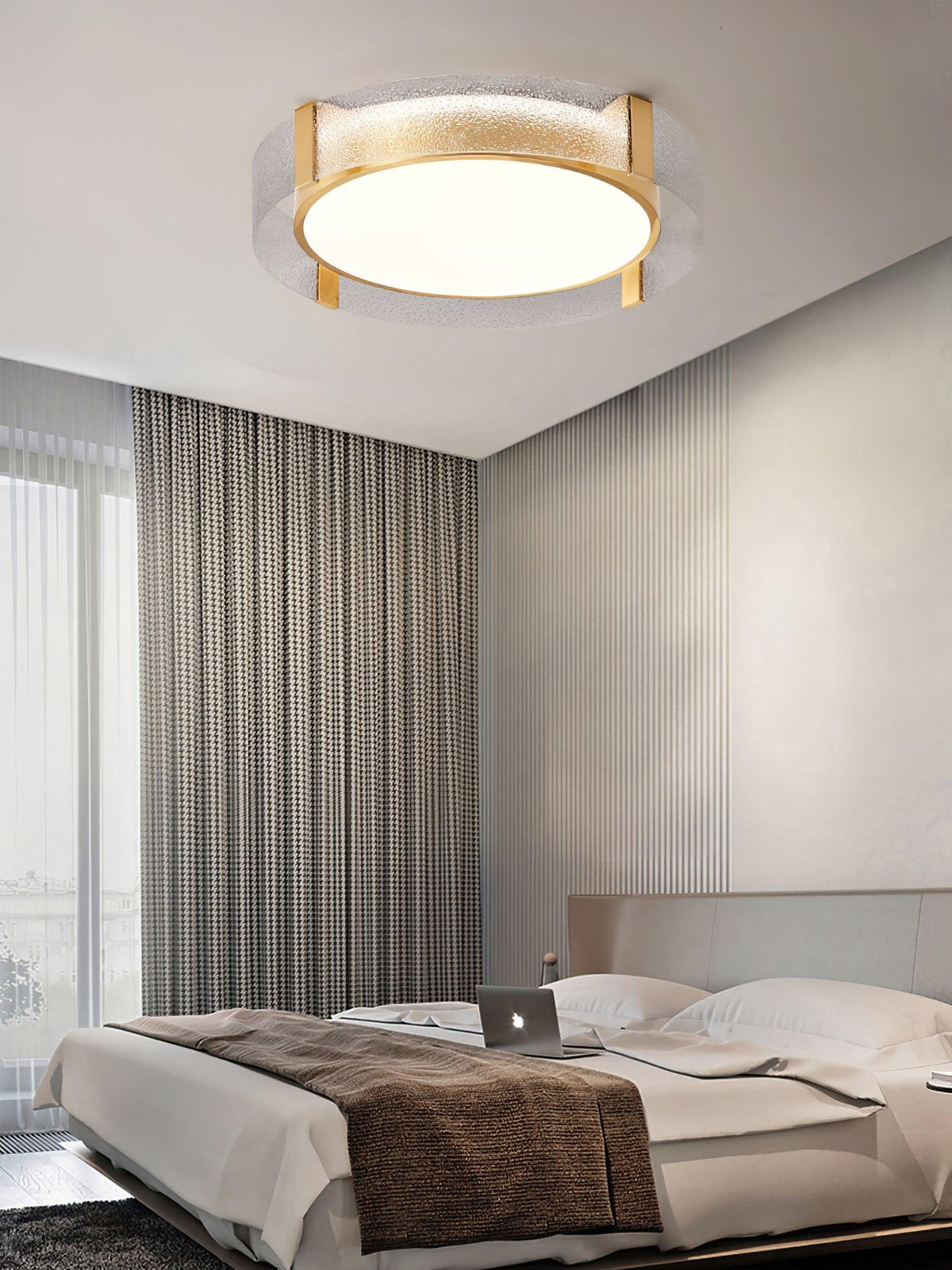 Erliris ronde plafondlamp met laag profiel