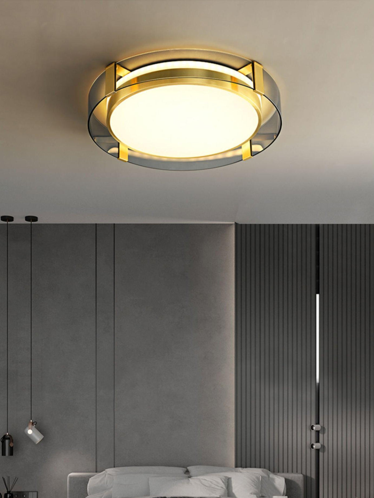 Erliris ronde plafondlamp met laag profiel