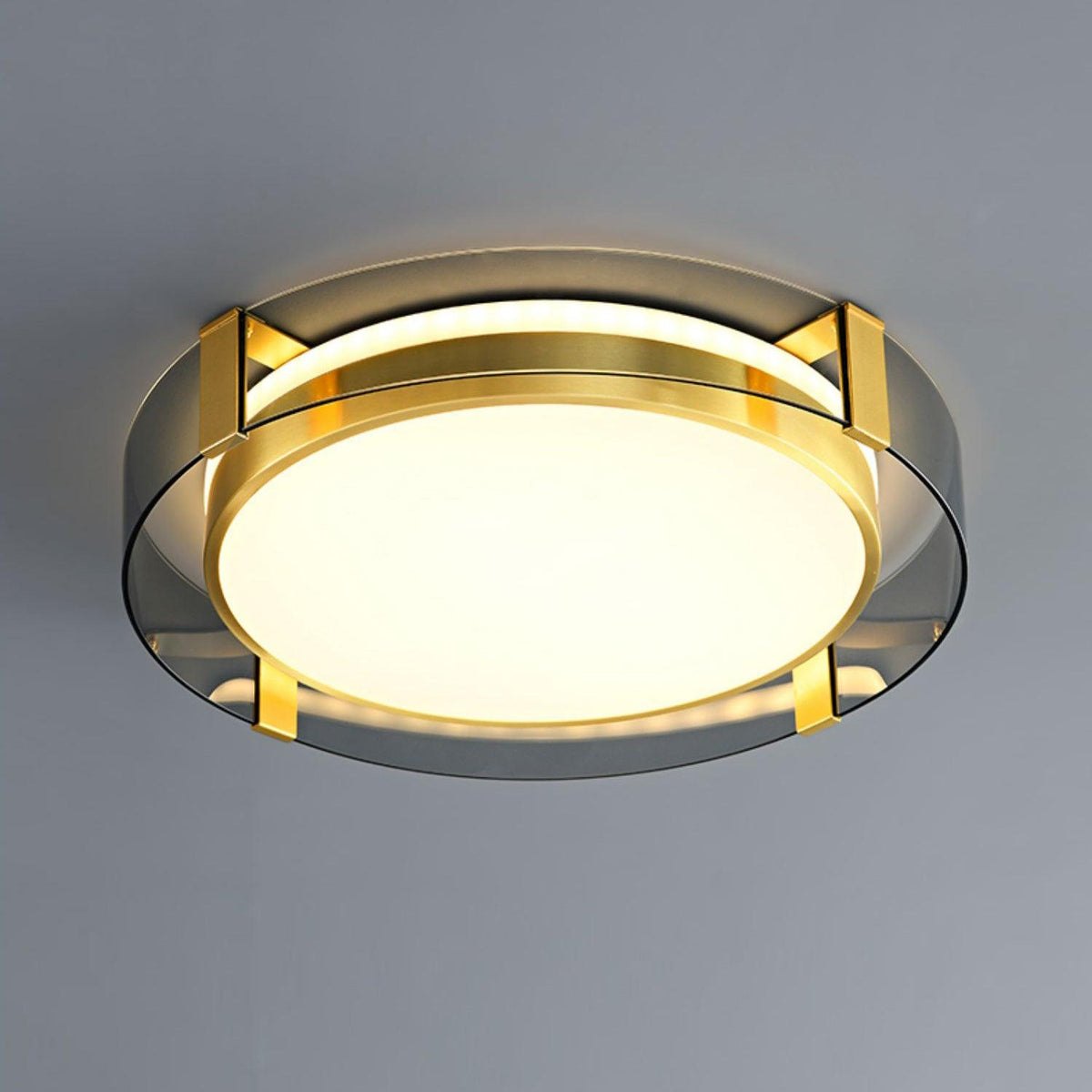 Erliris ronde plafondlamp met laag profiel