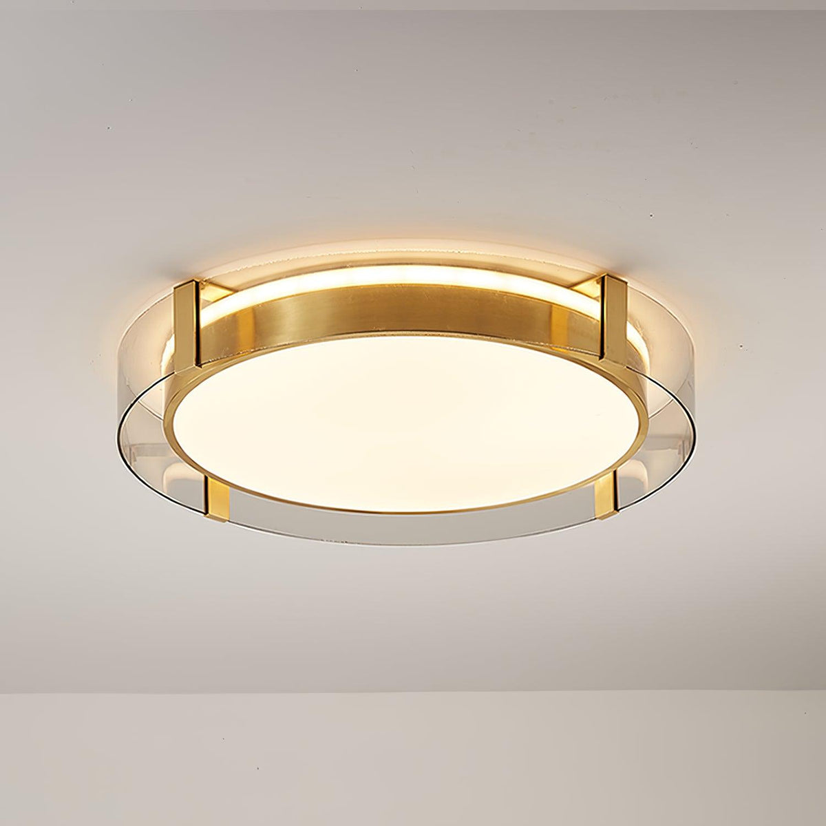 Erliris ronde plafondlamp met laag profiel