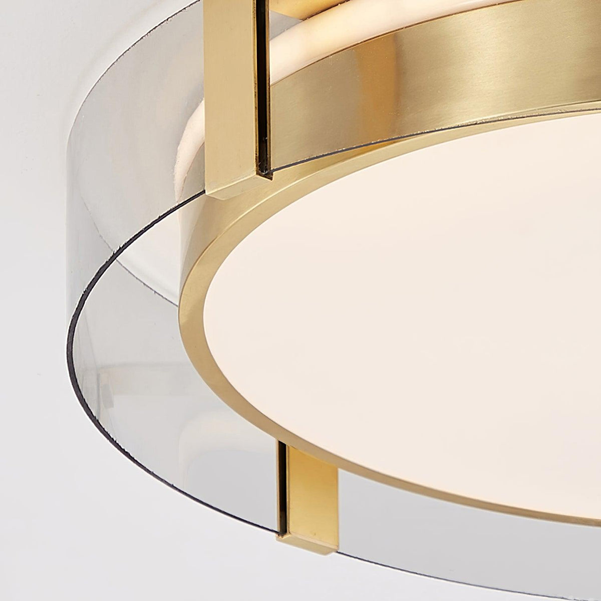Erliris ronde plafondlamp met laag profiel