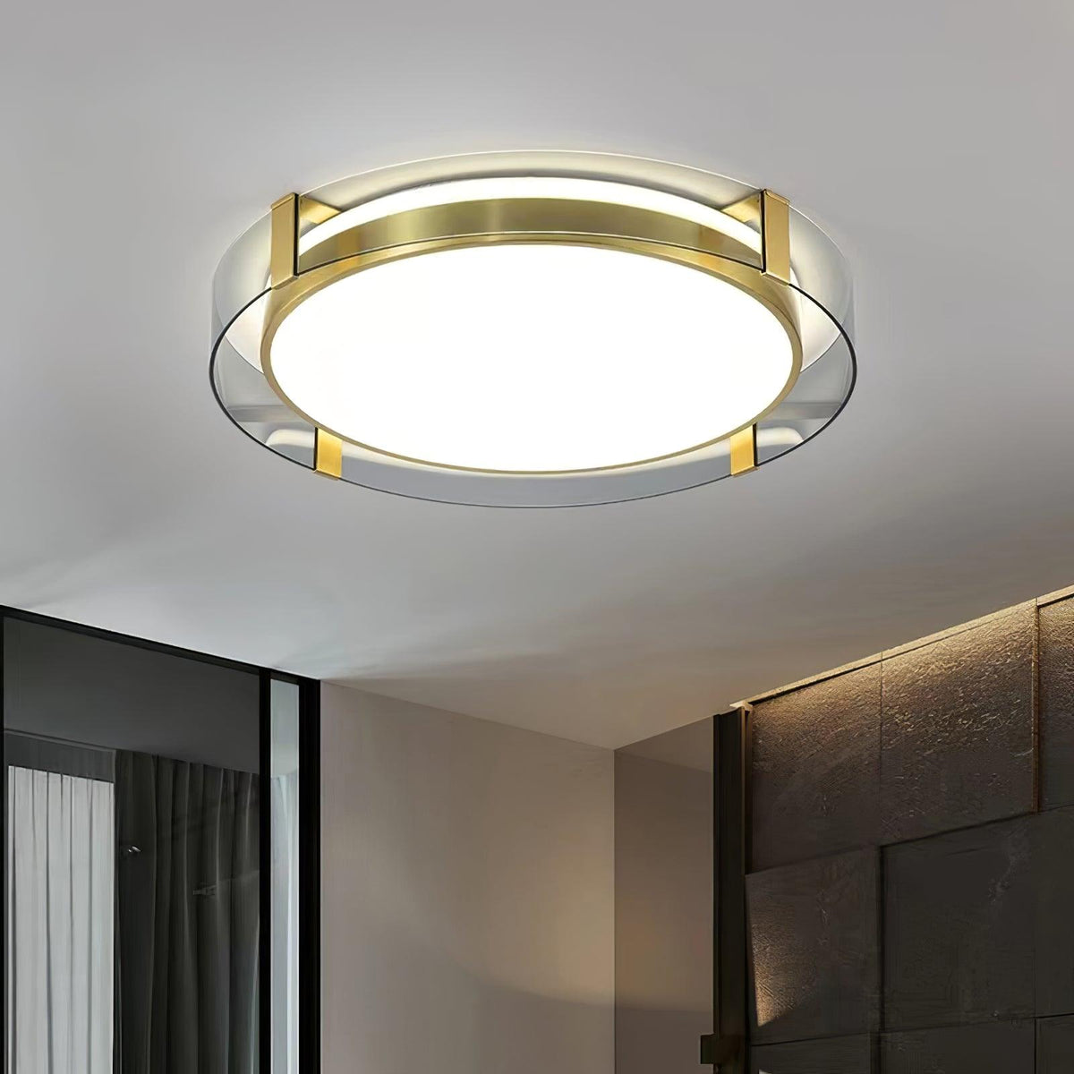 Erliris ronde plafondlamp met laag profiel