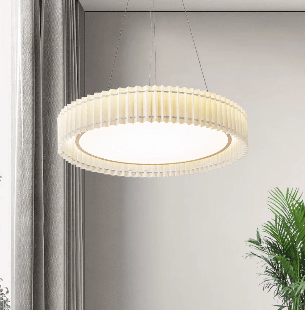 Cudo Cozy hanglamp met stoffen goudkleurige afwerking