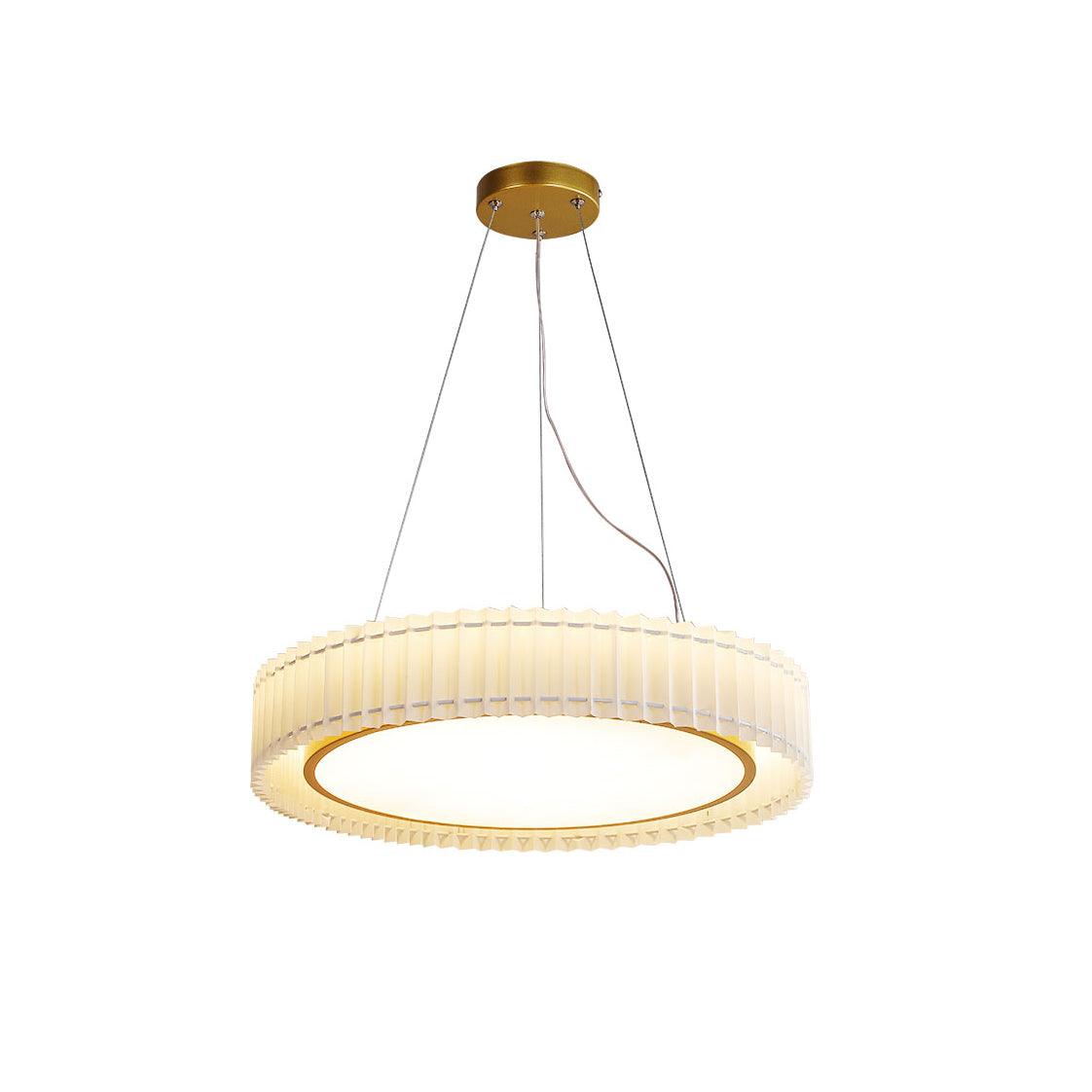Cudo Cozy hanglamp met stoffen goudkleurige afwerking