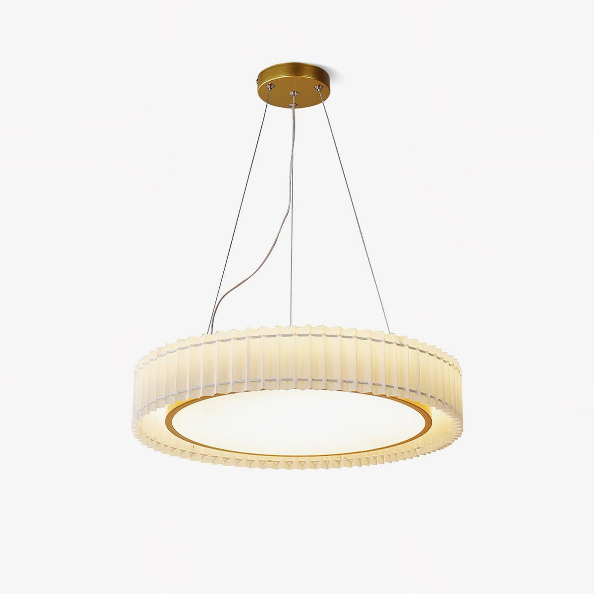 Cudo Cozy hanglamp met stoffen goudkleurige afwerking