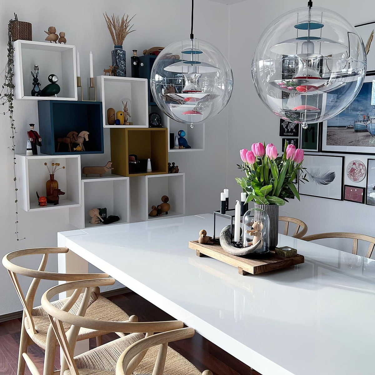 Gyan Futuristische hanglamp van aluminium