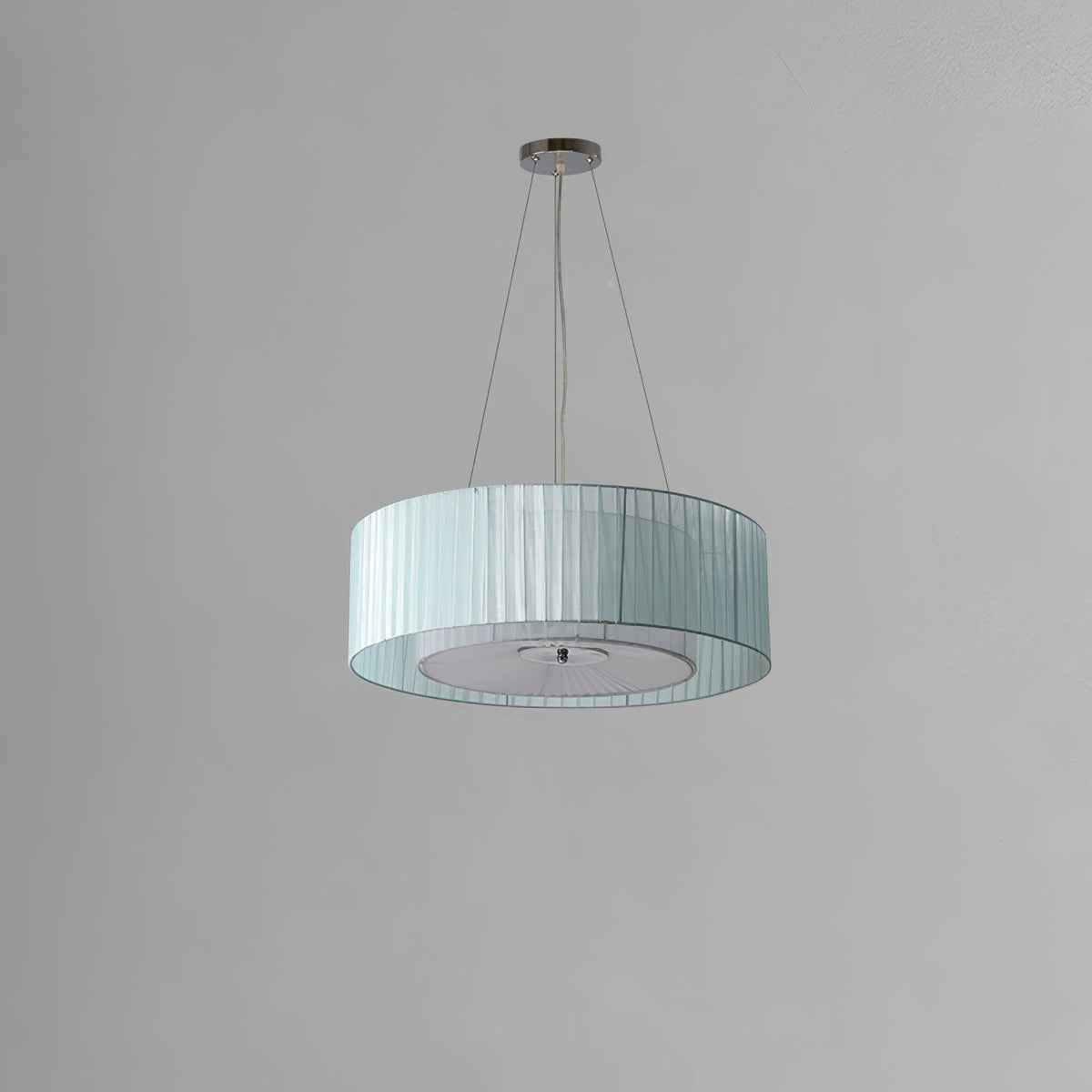 Leo Moderne hanglamp van beige en chroom