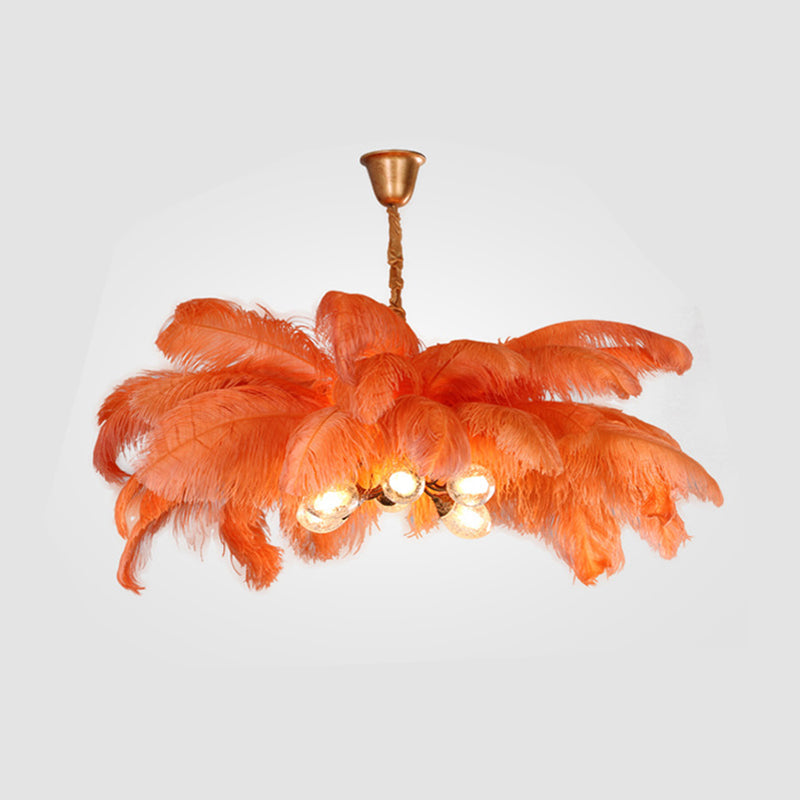 O'Moore Scandinavische Luxe Hanglampen Messing Veren Slaapkamer