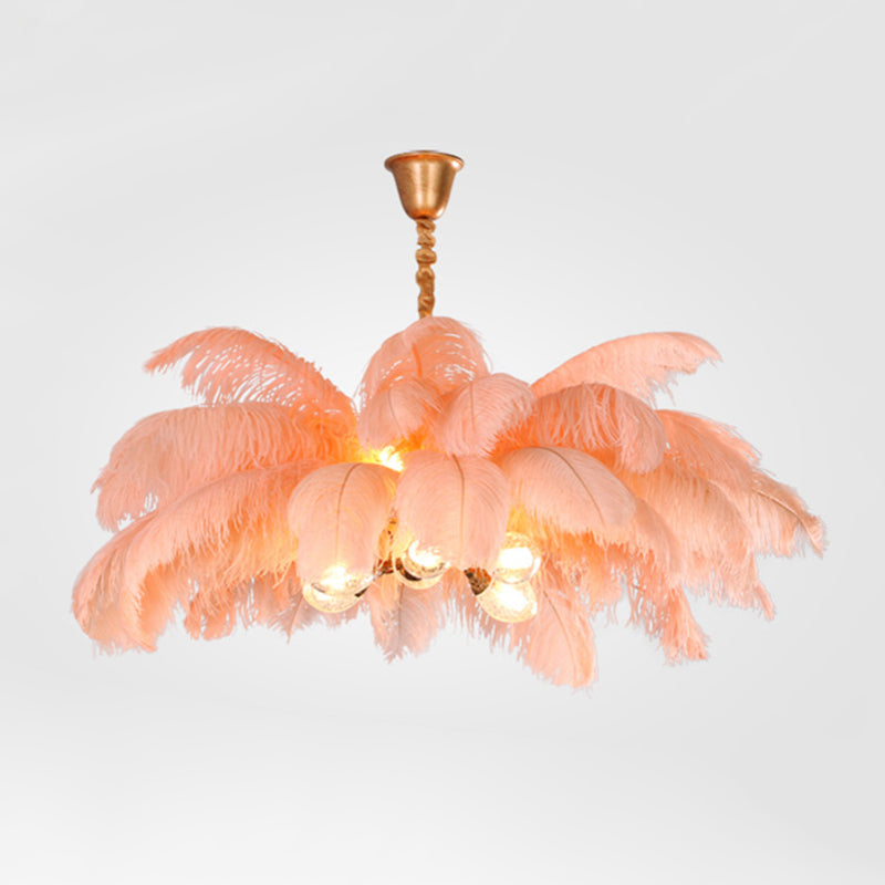 O'Moore Scandinavische Luxe Hanglampen Messing Veren Slaapkamer