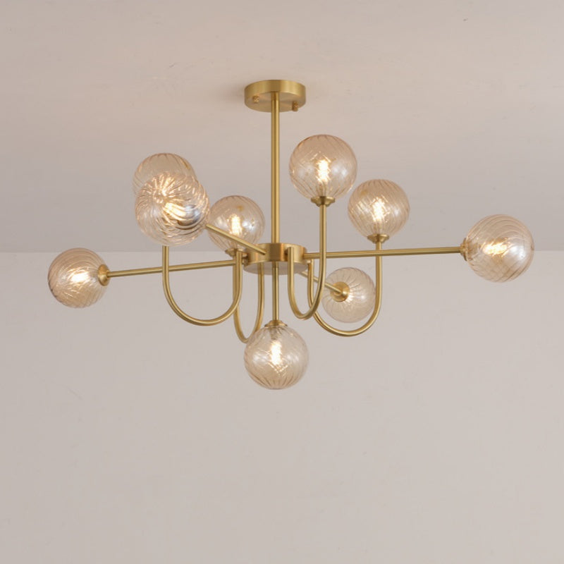 Valentina Moderne LED Kroonluchters Goud Glas Woon-/Eetkamer