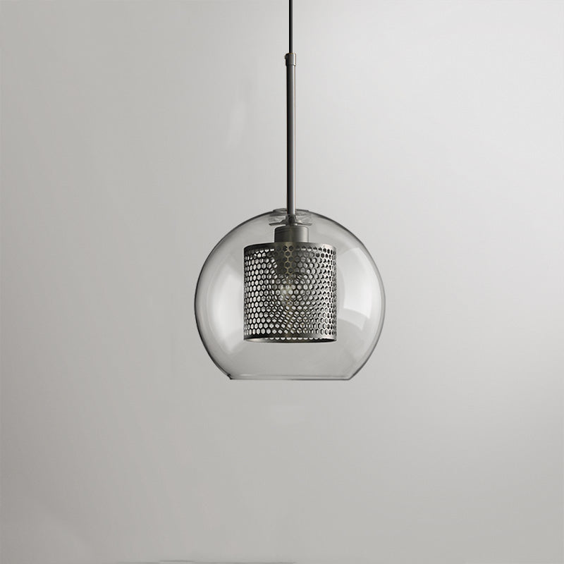 Oneal Retro Ronde LED Hanglampen Gouden Metaal Glas Woonkamer