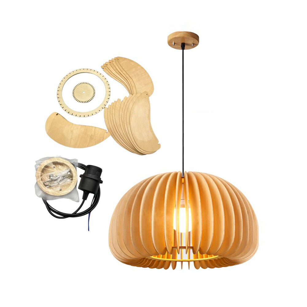 Ozawa Moderne Design Ronde  LED Hanglamp Hout Woonkamer Keuken