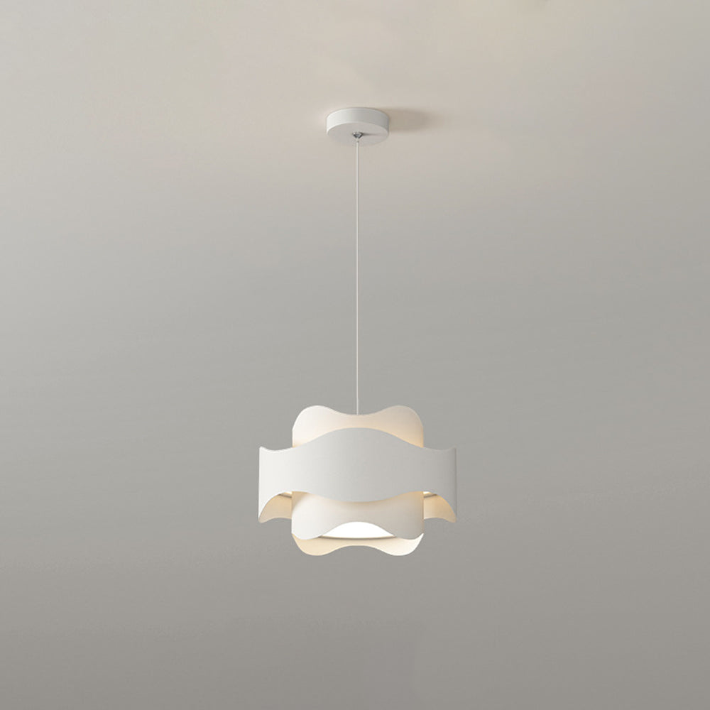 Bella Art Deco Bloemvorm Metalen Hanglamp, Wit, Woonk/Eetk/ Slaapkamer