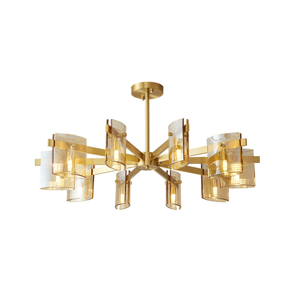 Evette Moderne Design LED Minimalistische Metaal Hanglamp Met Meerdere Koppen Zwart/Goud Slaap/Eetkamer