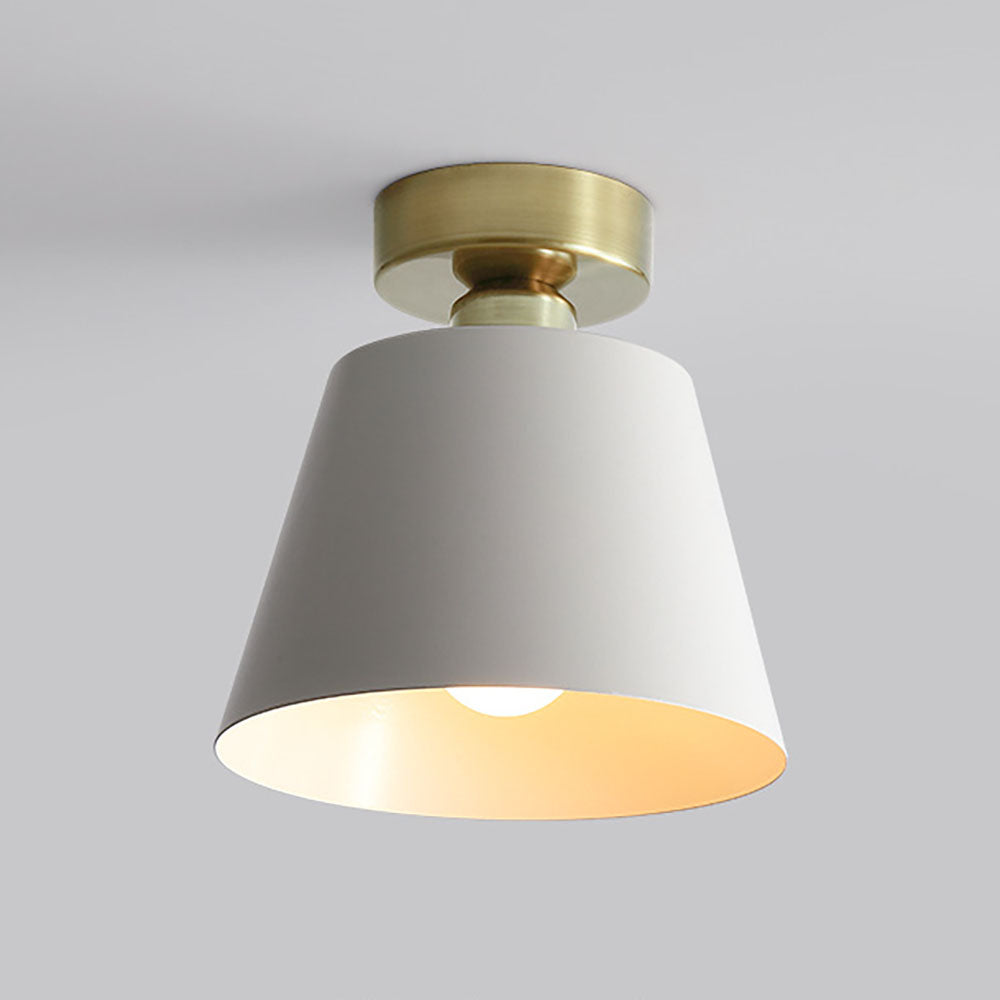 Quinn Cilindrische Metalen Enkele Plafondlamp Zwart/Wit Eetkamer