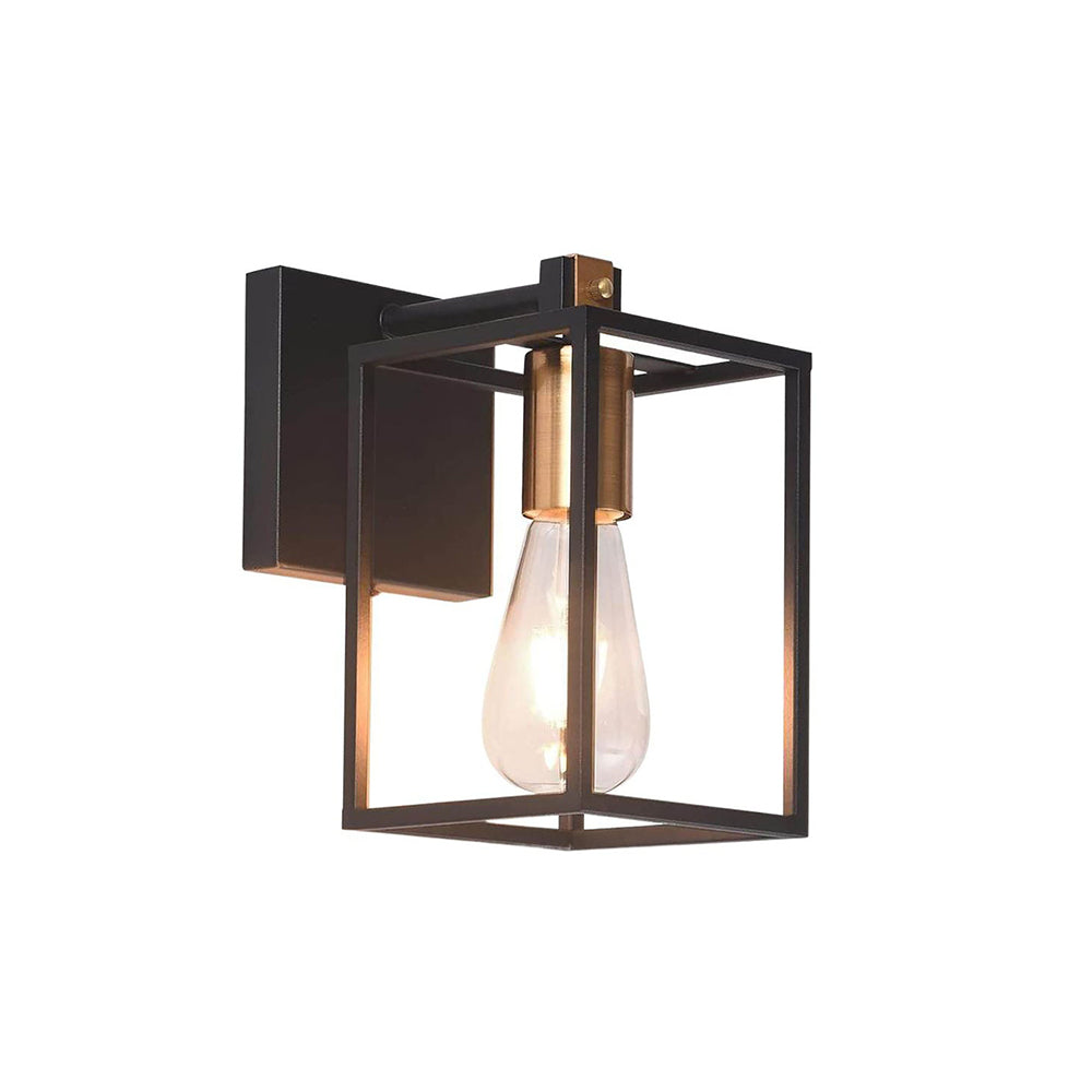 Alessio Industriele LED Wandlamp Zwart Metaal/Acryl Badkamer Binnen