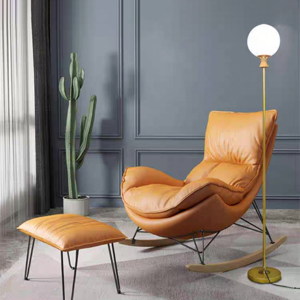 Valentina Moderne Bubble Vloerlamp Goud Glas Metaal Slaapkamer Woonkamer