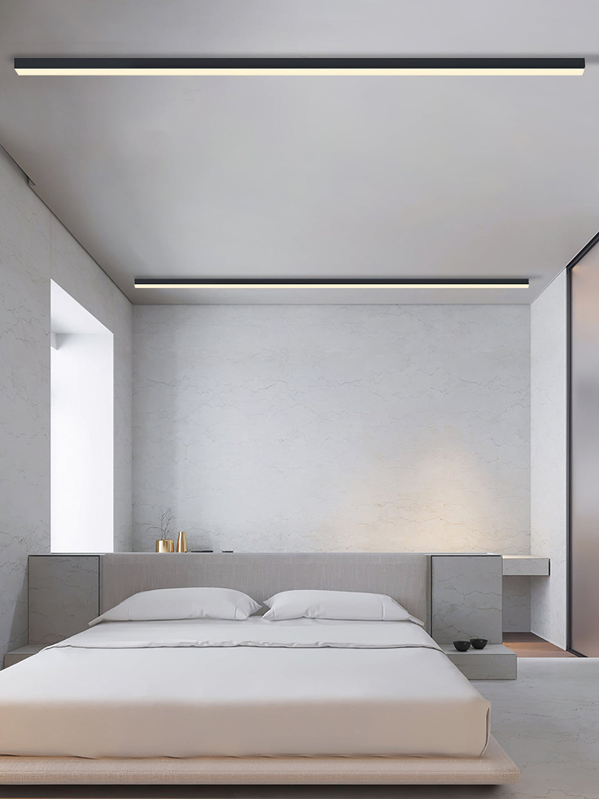 Line Moderne aluminium zwevende plafondlamp