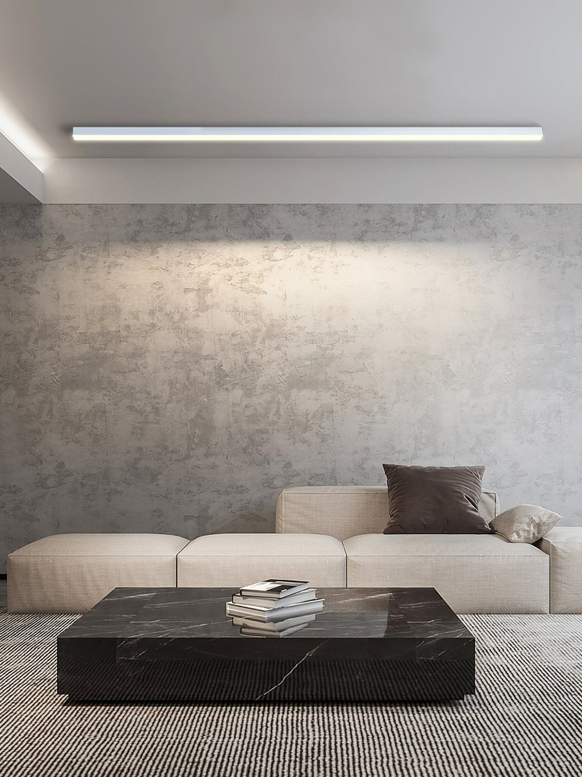 Line Moderne aluminium zwevende plafondlamp
