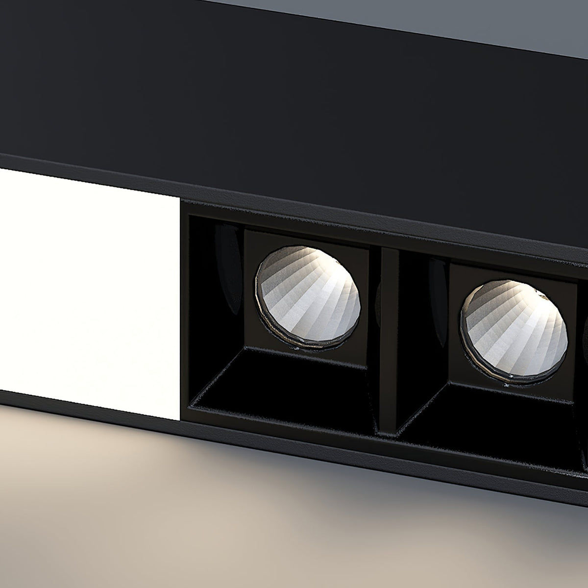 Line Moderne aluminium zwevende plafondlamp