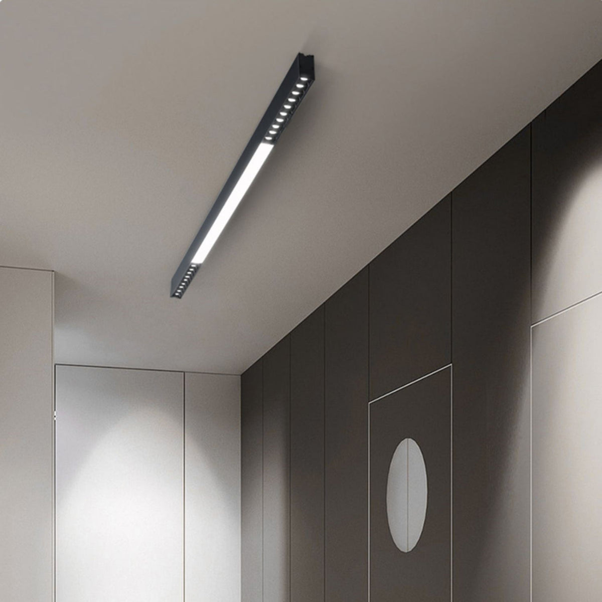 Line Moderne aluminium zwevende plafondlamp