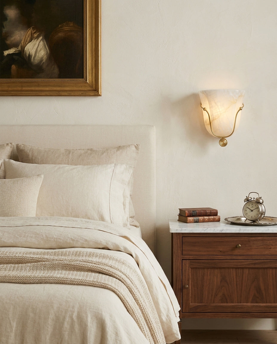 Perrincombe Albasten wandlamp