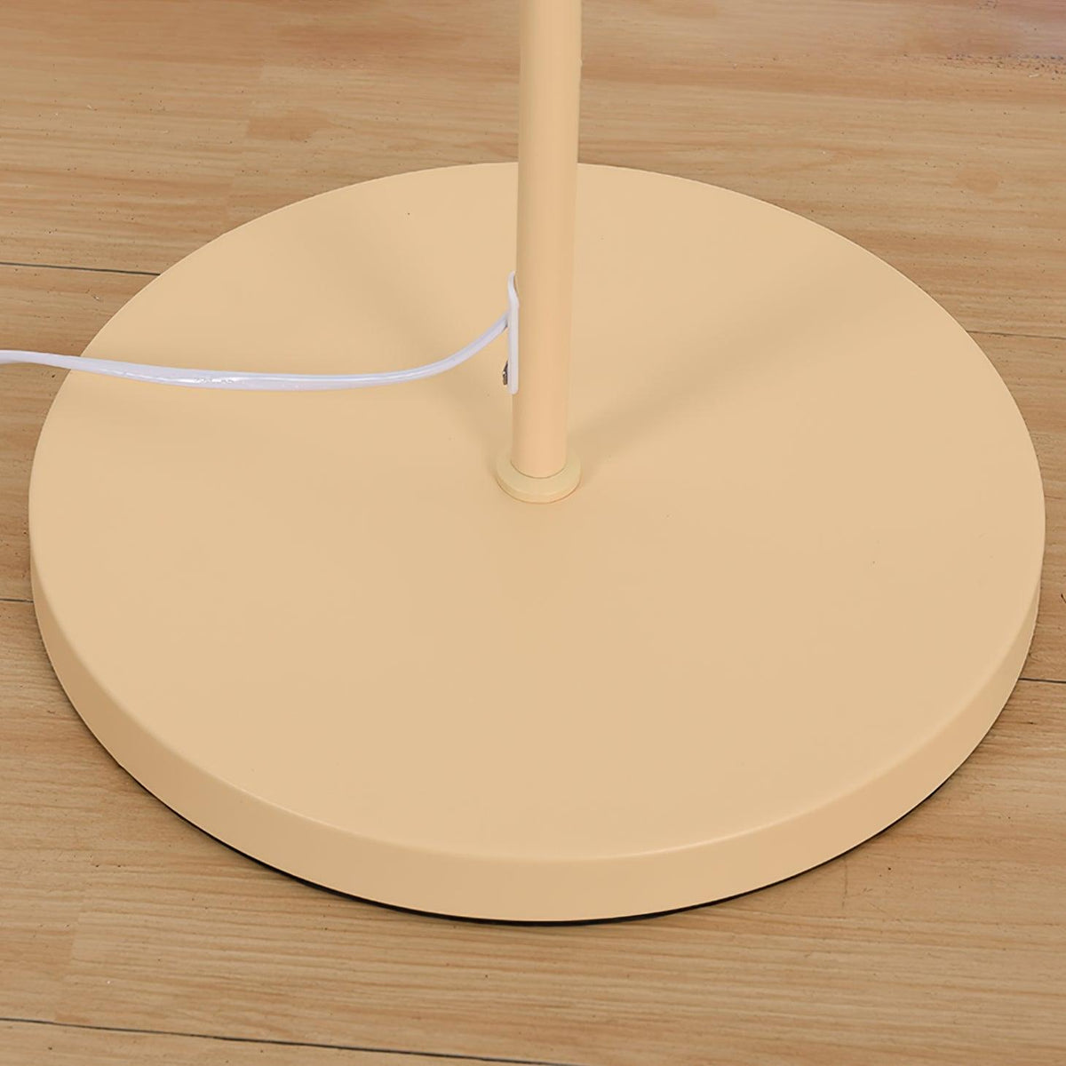 Mytalil Moderne vloerlamp met gebogen stoffen kap