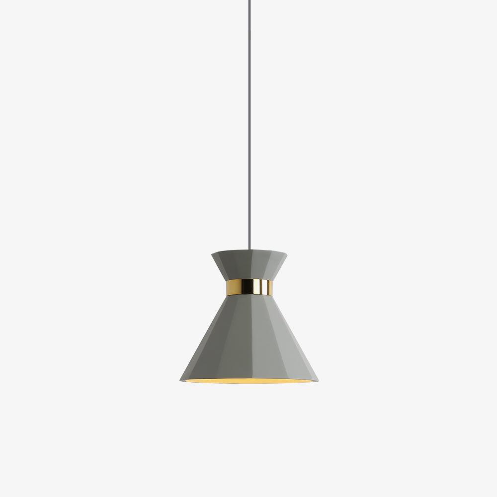 Nerissa moderne hanglamp in grijs en goud