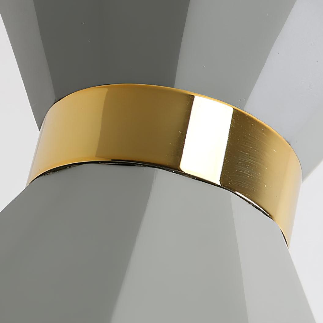 Nerissa moderne hanglamp in grijs en goud