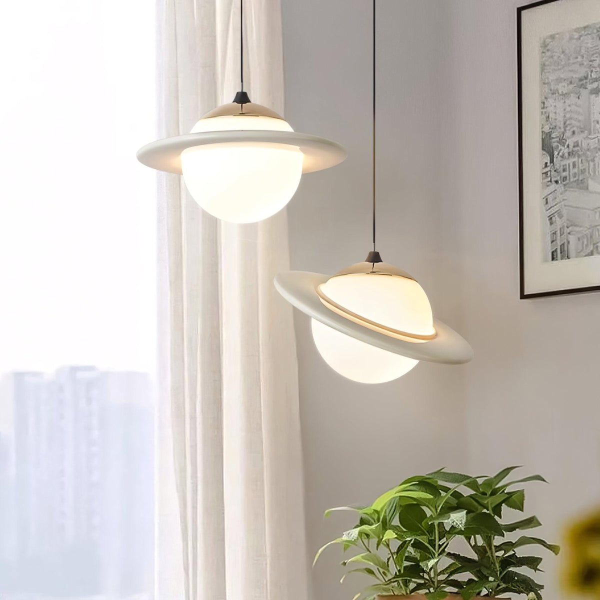 Nuvana hanglamp van glas en PC