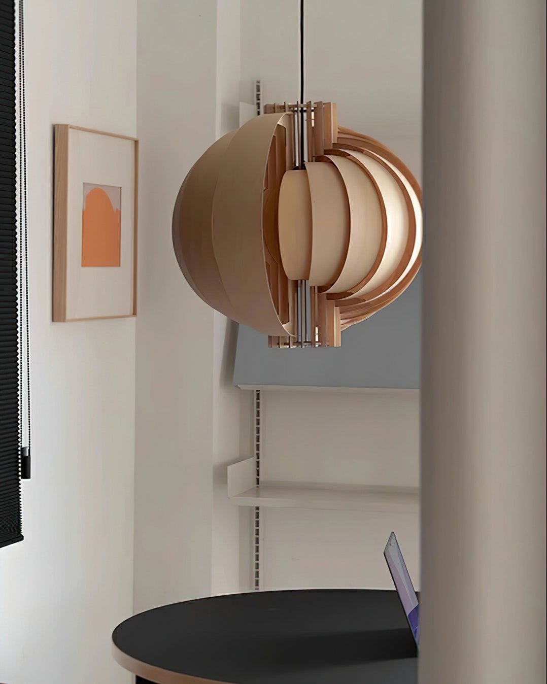 Ivraeus Premium elegantie Ring Houten hanglamp