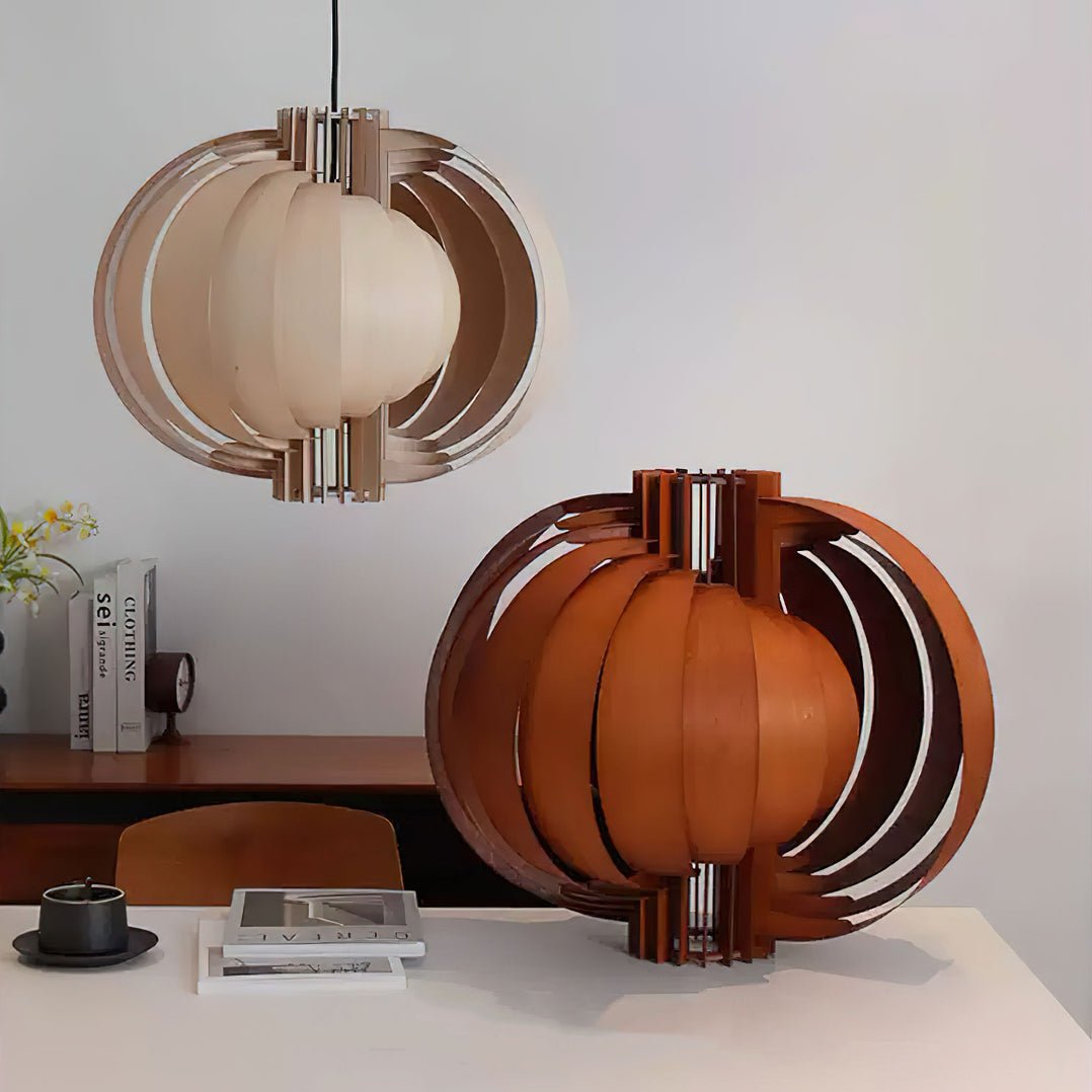 Ivraeus Premium elegantie Ring Houten hanglamp