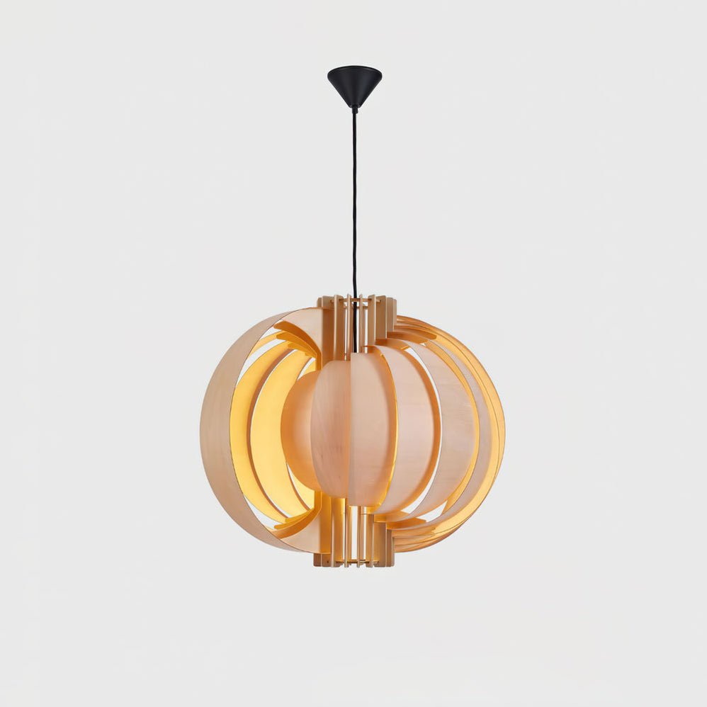 Ivraeus Premium elegantie Ring Houten hanglamp