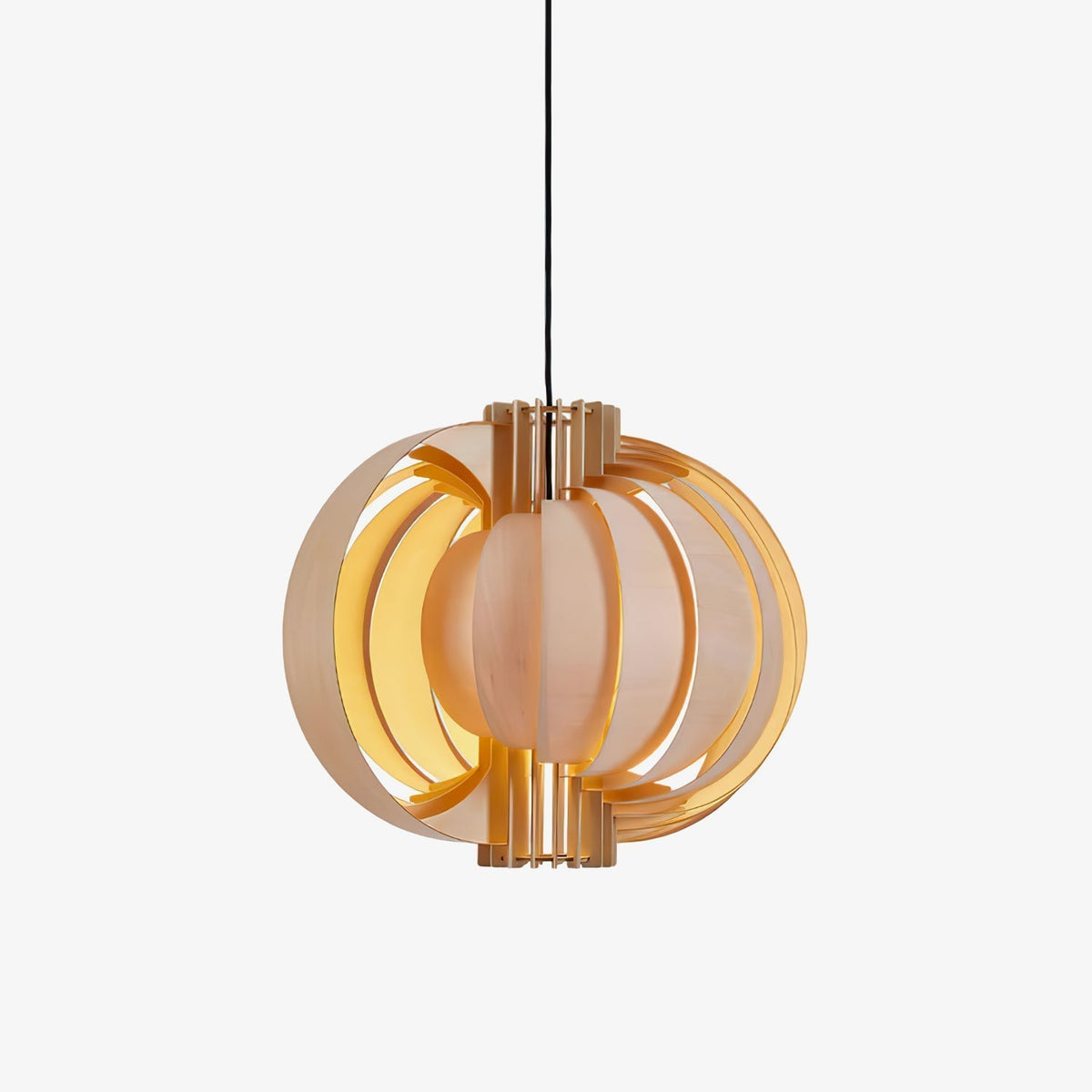 Ivraeus Premium elegantie Ring Houten hanglamp
