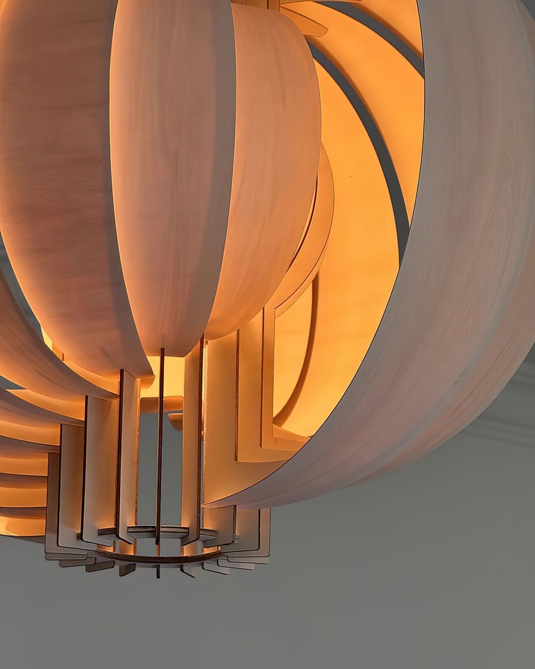 Ivraeus Premium elegantie Ring Houten hanglamp