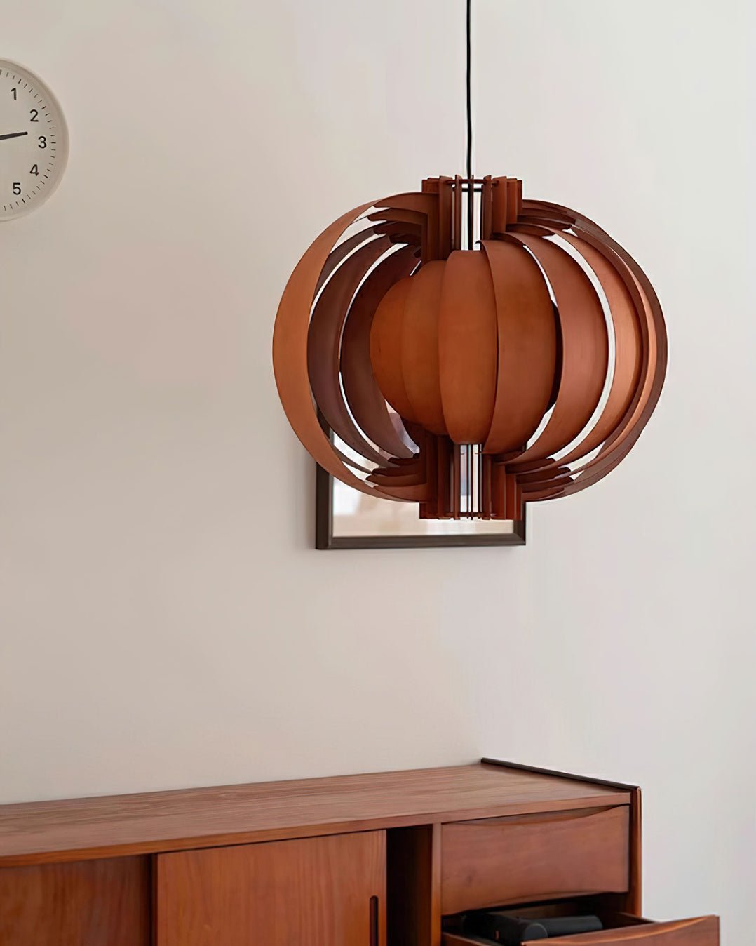 Ivraeus Premium elegantie Ring Houten hanglamp