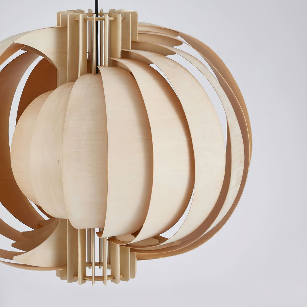 Ivraeus Premium elegantie Ring Houten hanglamp