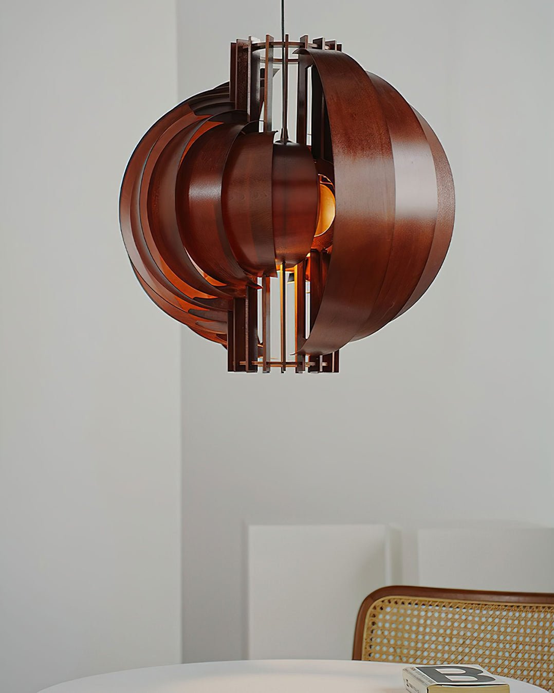 Ivraeus Premium elegantie Ring Houten hanglamp