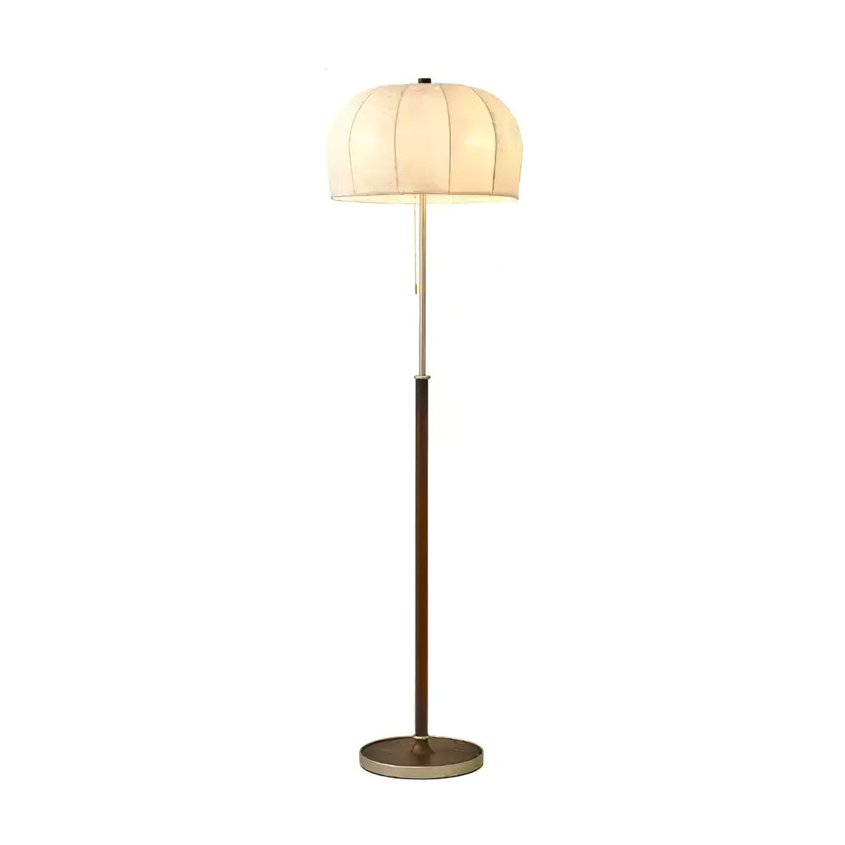 Cularo vloerlamp van stof en hout