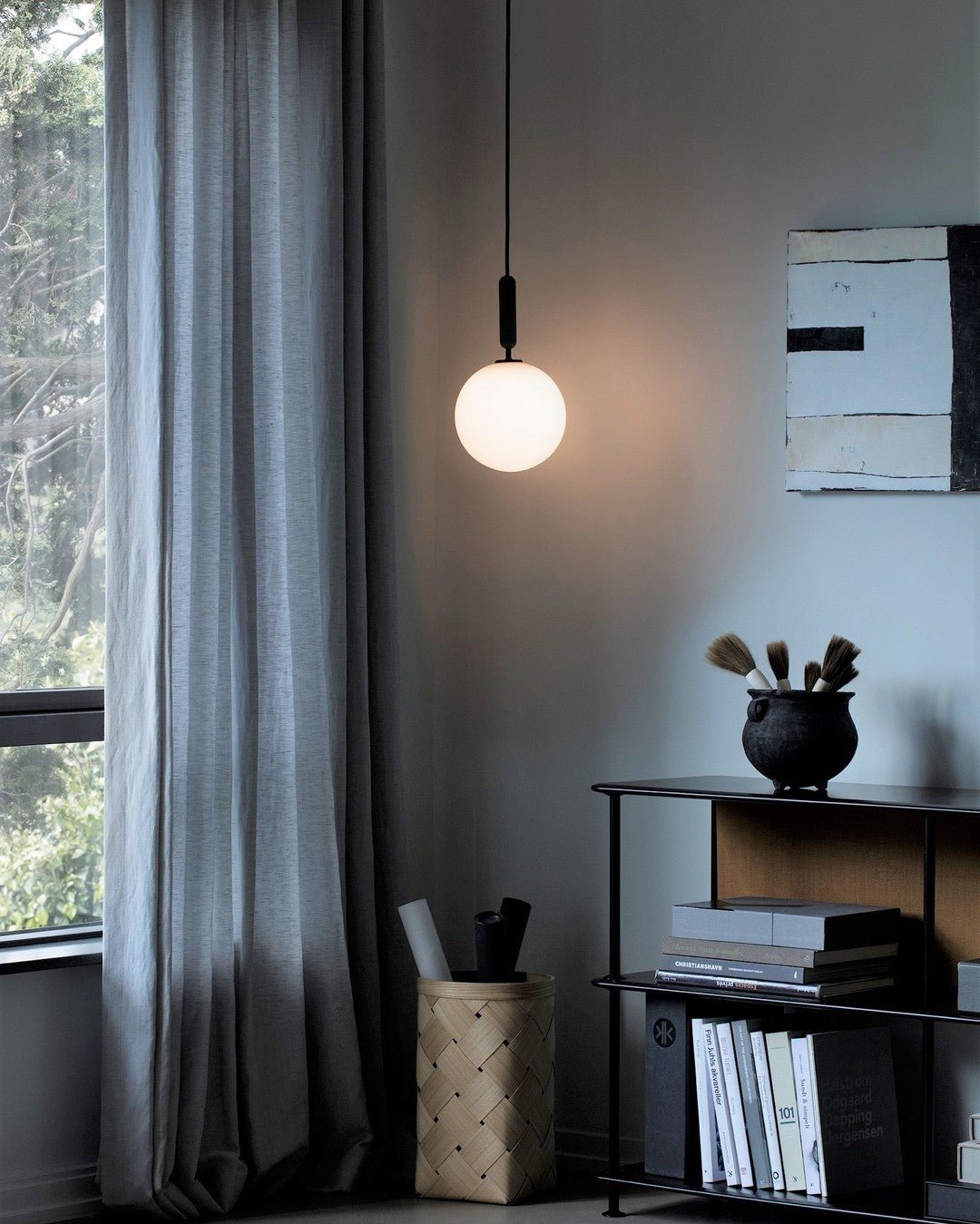 Azorila Moderne Minimalistische hanglamp van messing met glas