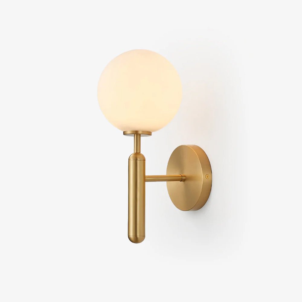 Ilirila Moderne minimalistische wandlamp van messing met glas