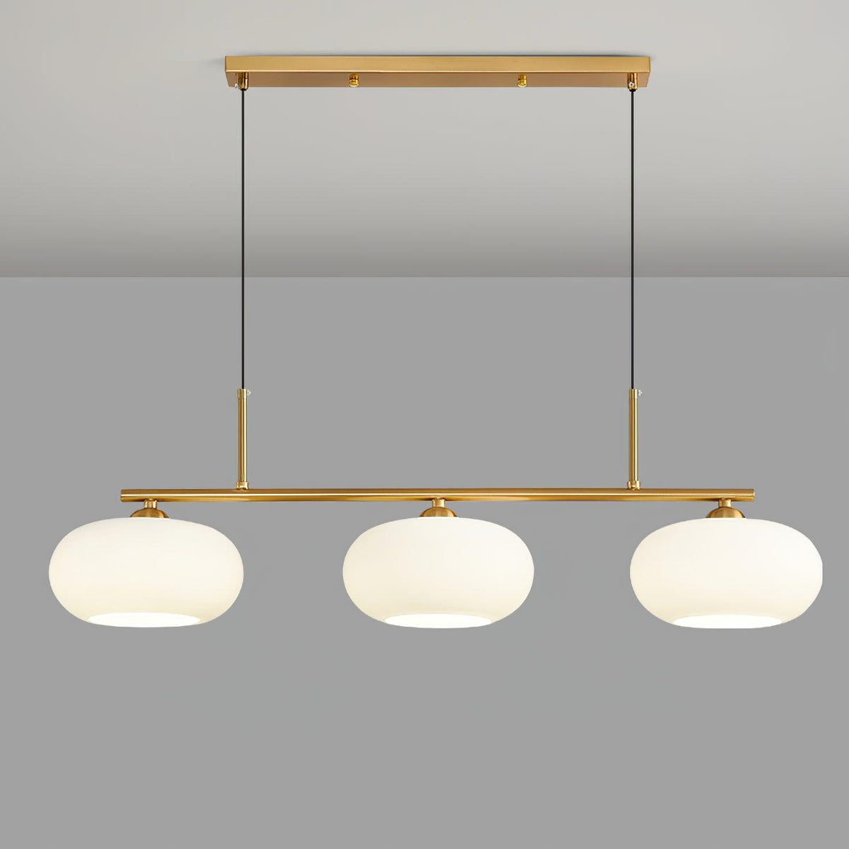 Lumeiella hanglamp 3-licht bolvormig lineair