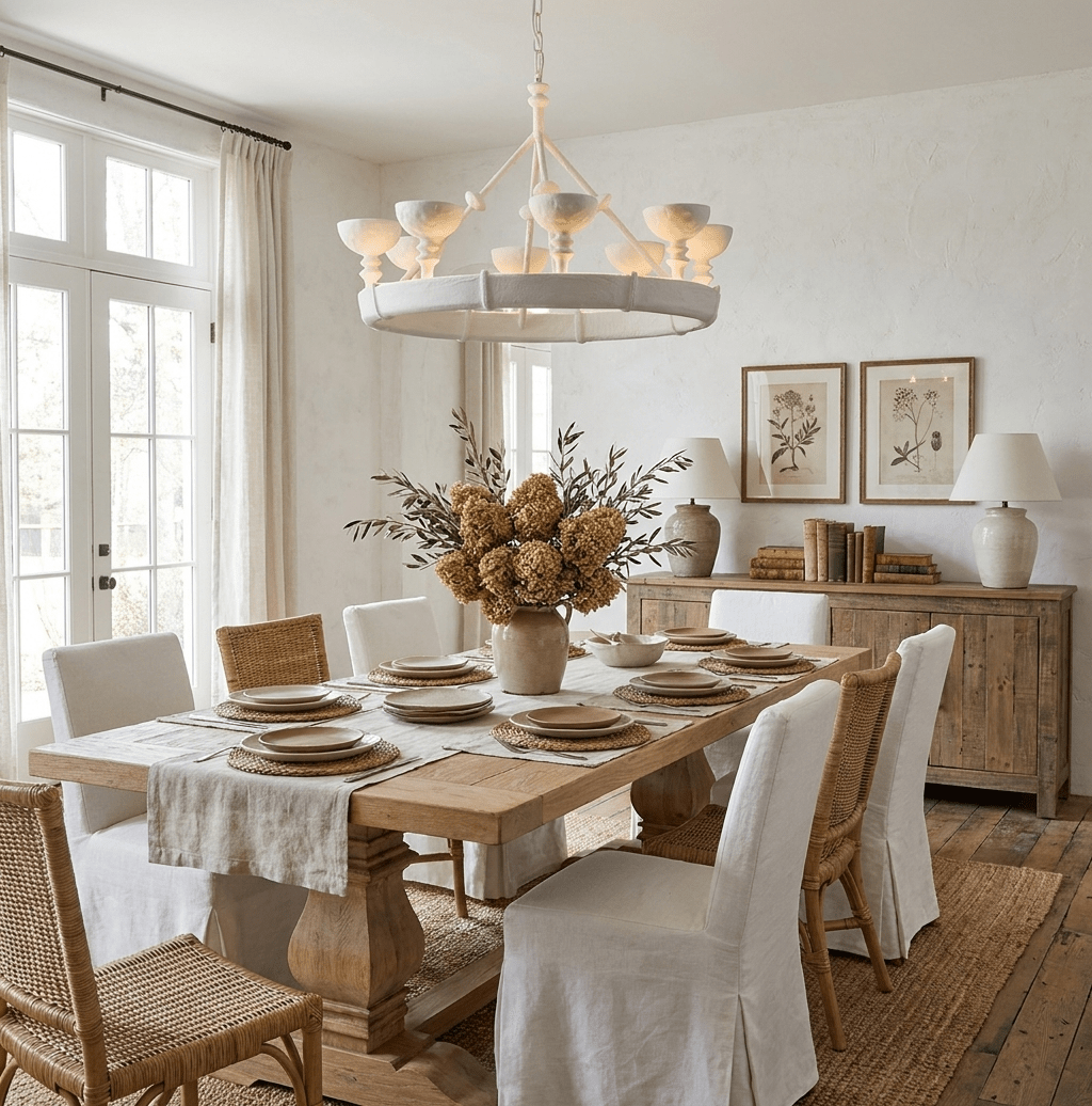 Sculptural kroonluchter van gips