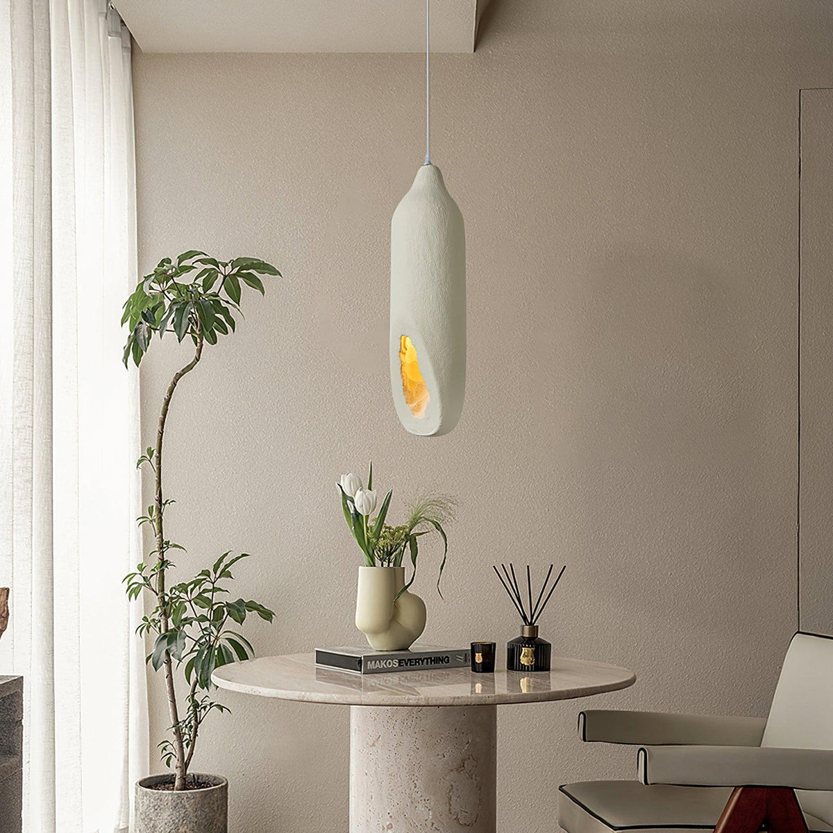 Anorion Moderne minimalistische hanglamp van plastic