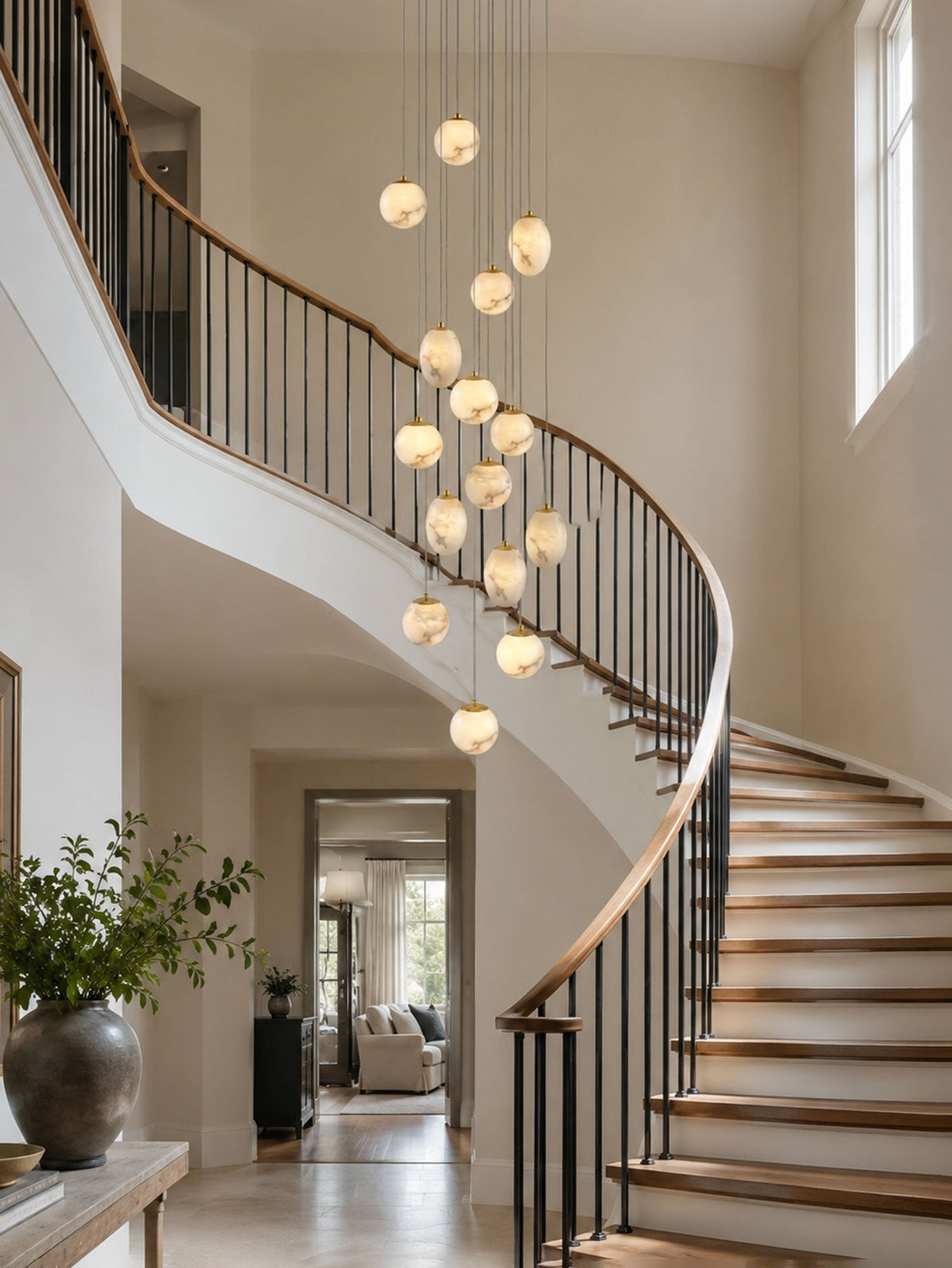 Norik Minimalistisch Albast Hanglamp