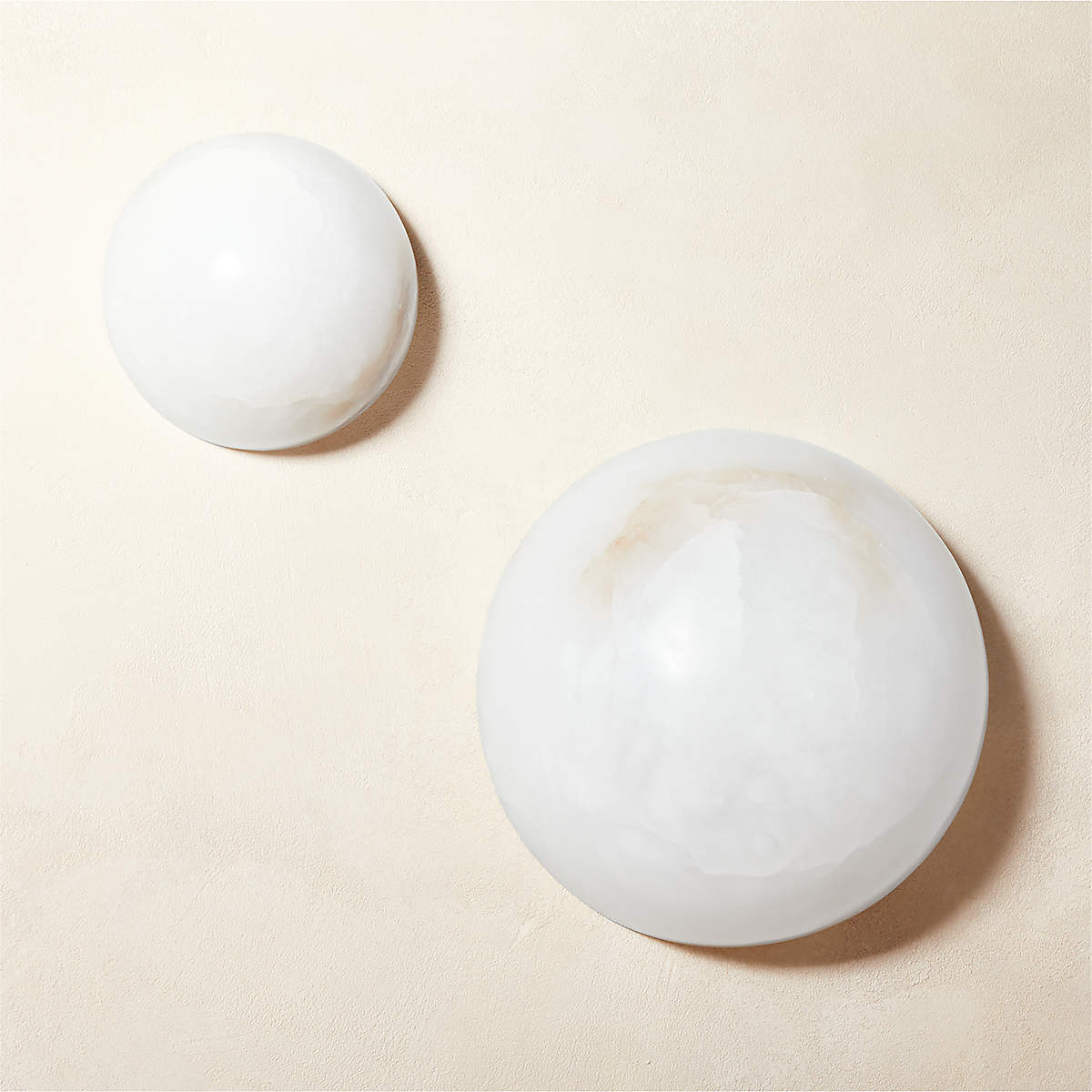 Elthen Minimalistische plafondlamp van albast