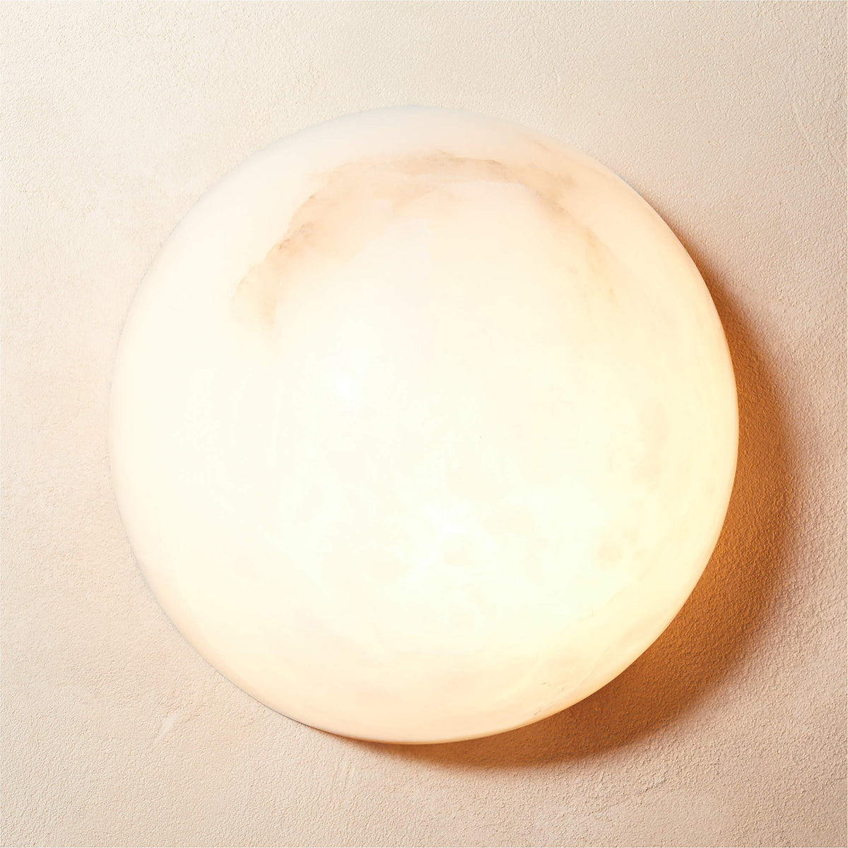 Elthen Minimalistische plafondlamp van albast
