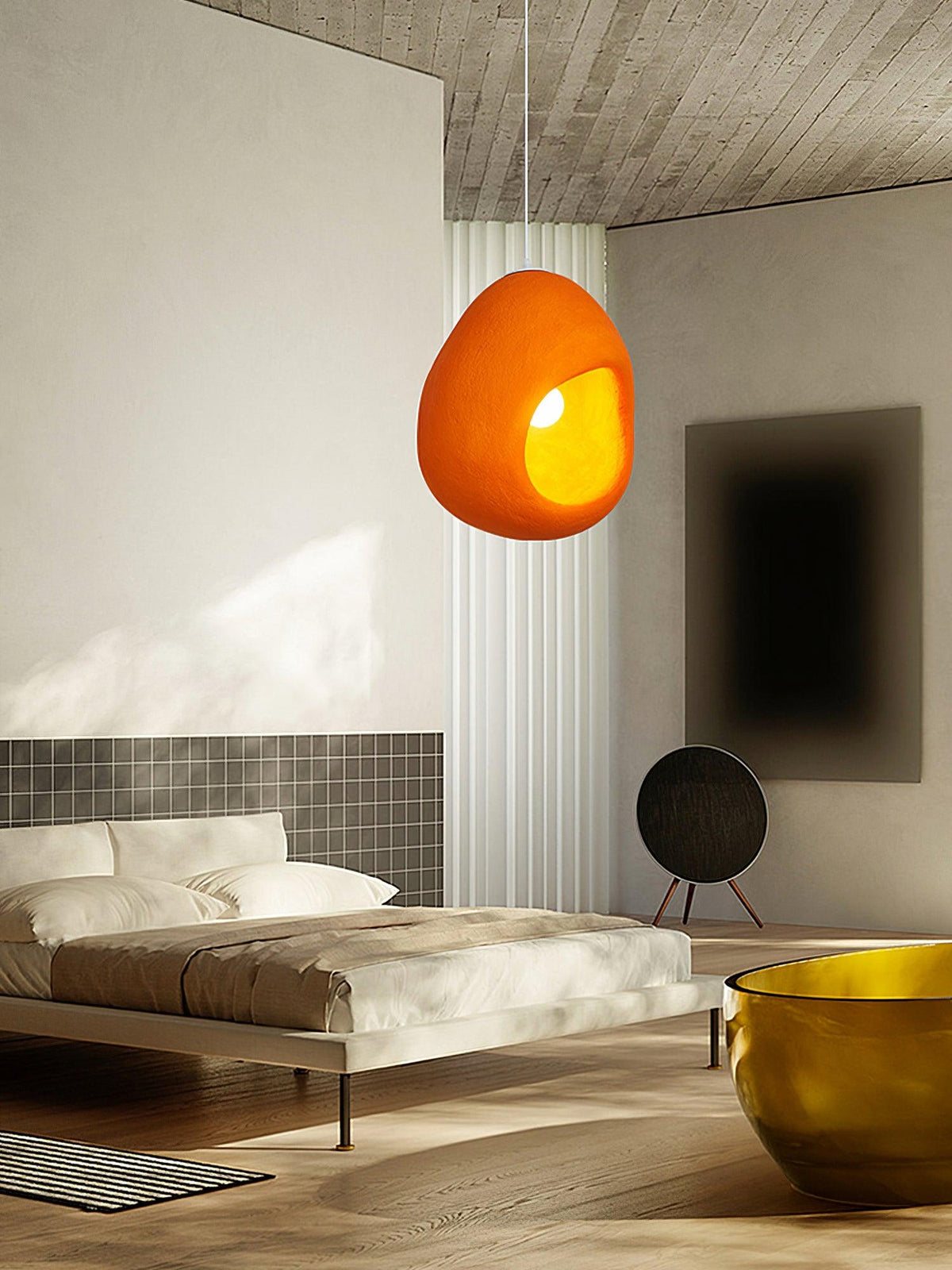 Ilcaryra Moderne hanglamp van kunststof in minimalistisch design