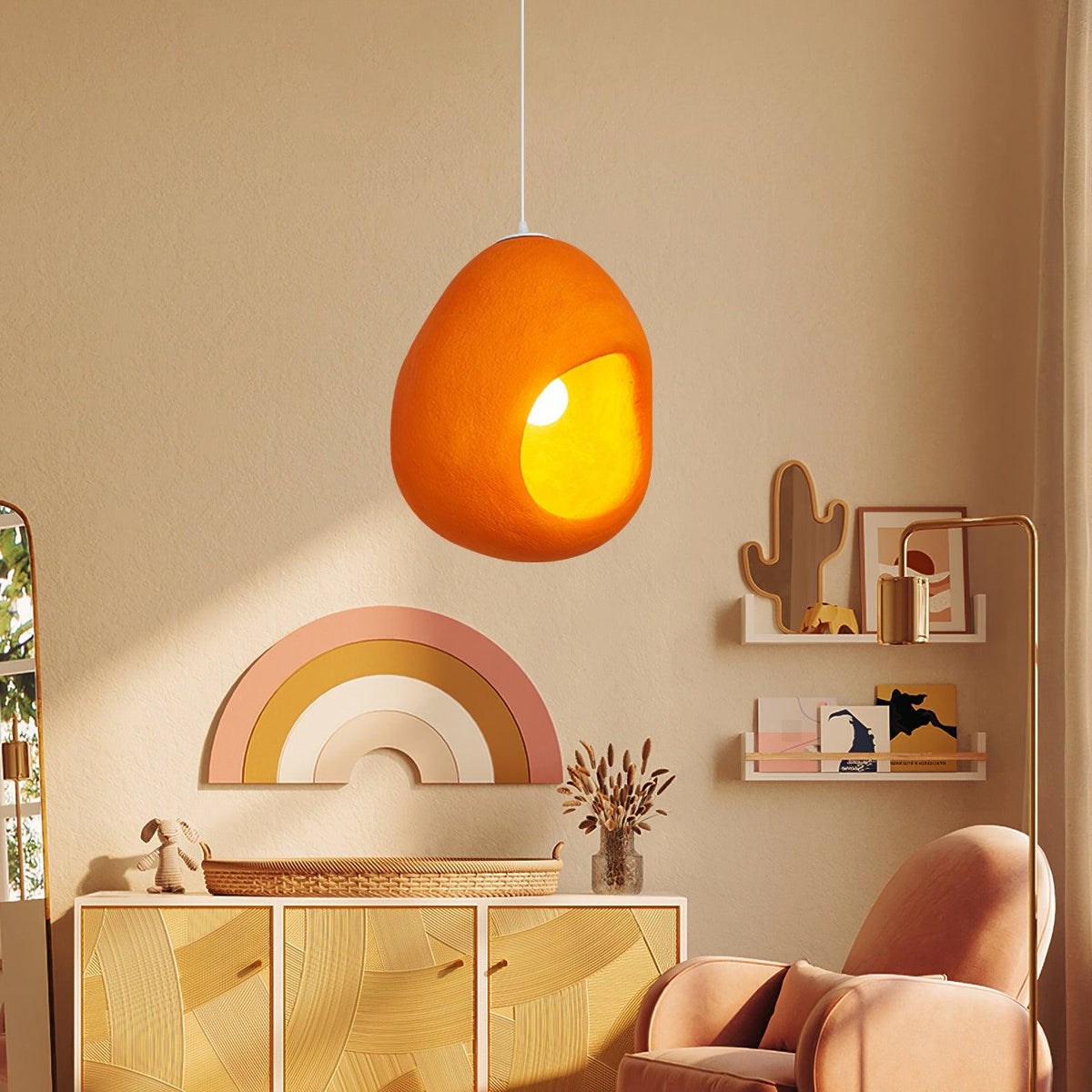 Ilcaryra Moderne hanglamp van kunststof in minimalistisch design